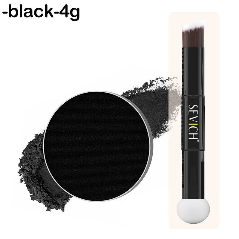 SEVICH Mini-Hairline Powder 4g Waterproof Hairline Shadow Powder Black Root Cover Up Hair Concealer Double Ended Makeup Brush - AliExpress 66