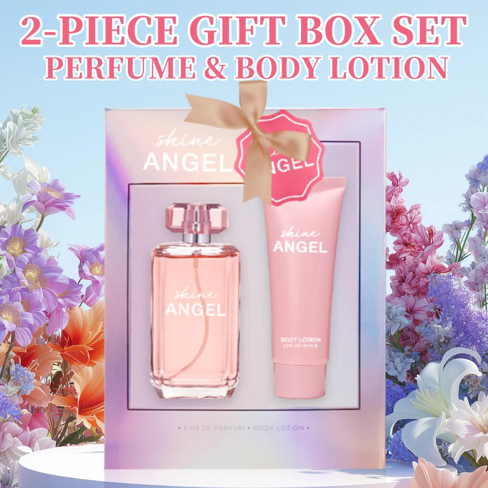 Eau de Parfum Spray and Body Lotion Gift Set Women's Fragrance Sets 3.4 Oz EDP Spray 2.8 Oz Body Cream Shine Angel 2 Pcs Gifts - AliExpress 66