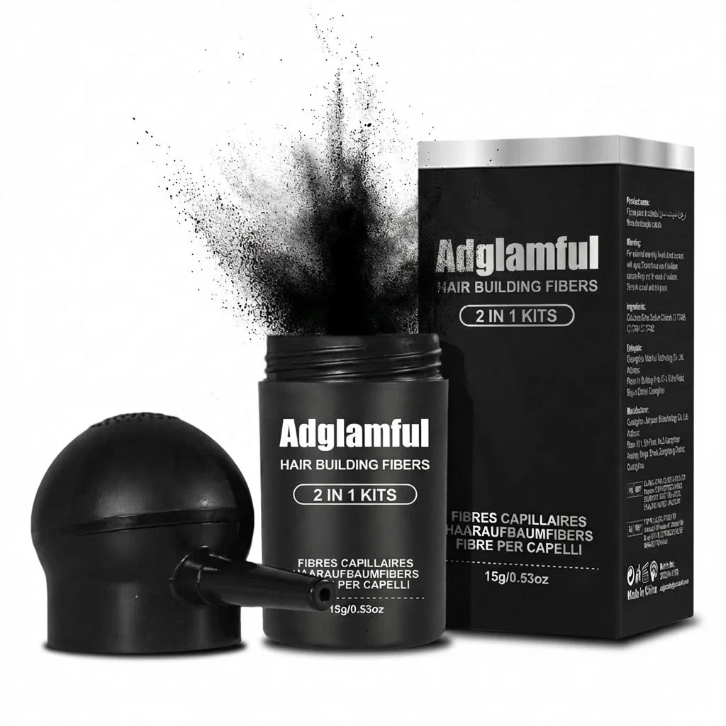 Adglamful Hair Fibers (15g) ¨C 10sec Instant Volume, Spray Applicator for Thinning Hair | Invisible & Even Coverage - AliExpress 66