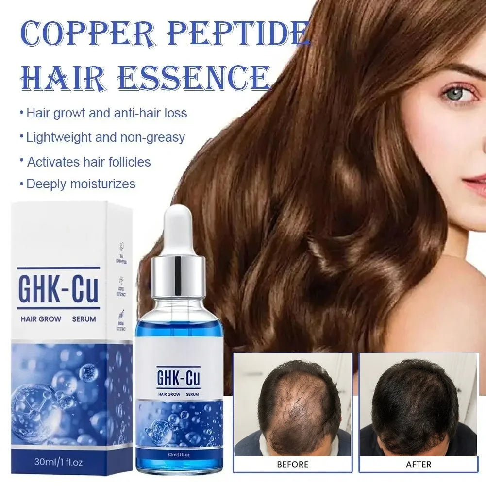 GHK-Cu Copper Peptide Hair Growth Serum ¨C Anti Hair Loss Regrowth Treatment, Root Strengthen Scalp Moisturizer Hair Oil