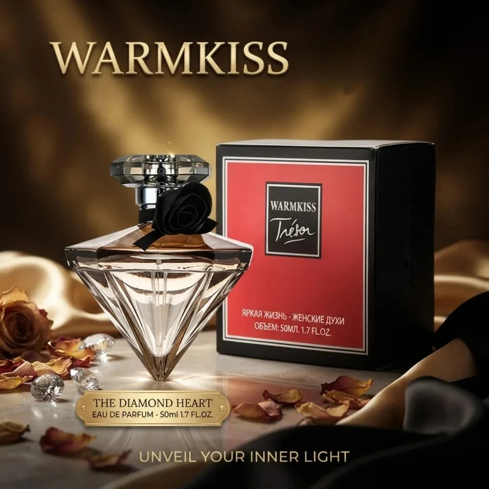 50ML New Women Perfume Long Lasting Floral Scent Luxury Diamond Bottle With Black Rose Decor Elegant Fragrance For Dating Party