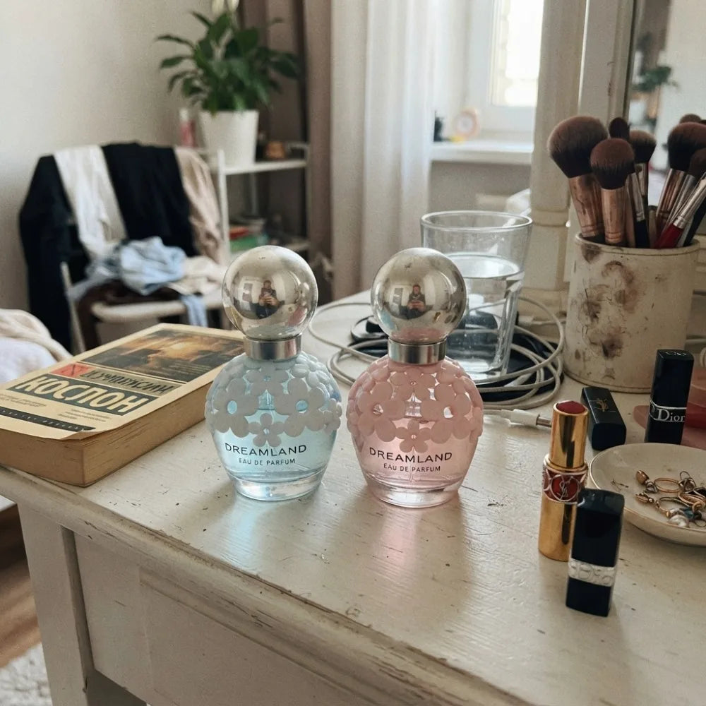 30ml DREAMLAND Women EDP Perfume Cute 3D Flower Bottle Blue Pink Dual Color Long Lasting Sweet Floral Dating Birthday Gift - AliExpress 66