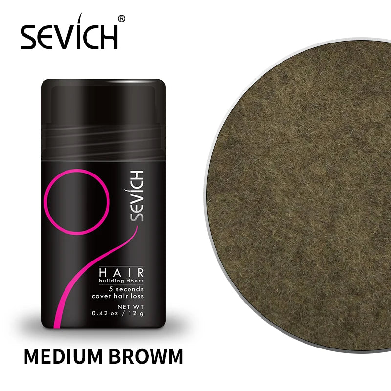 Sevich 12g Hair Fibers Instantly Hair Building Fiber Powders Adds Volume Hair Growth Fiber Salon Professional Hair Care Product - AliExpress 66