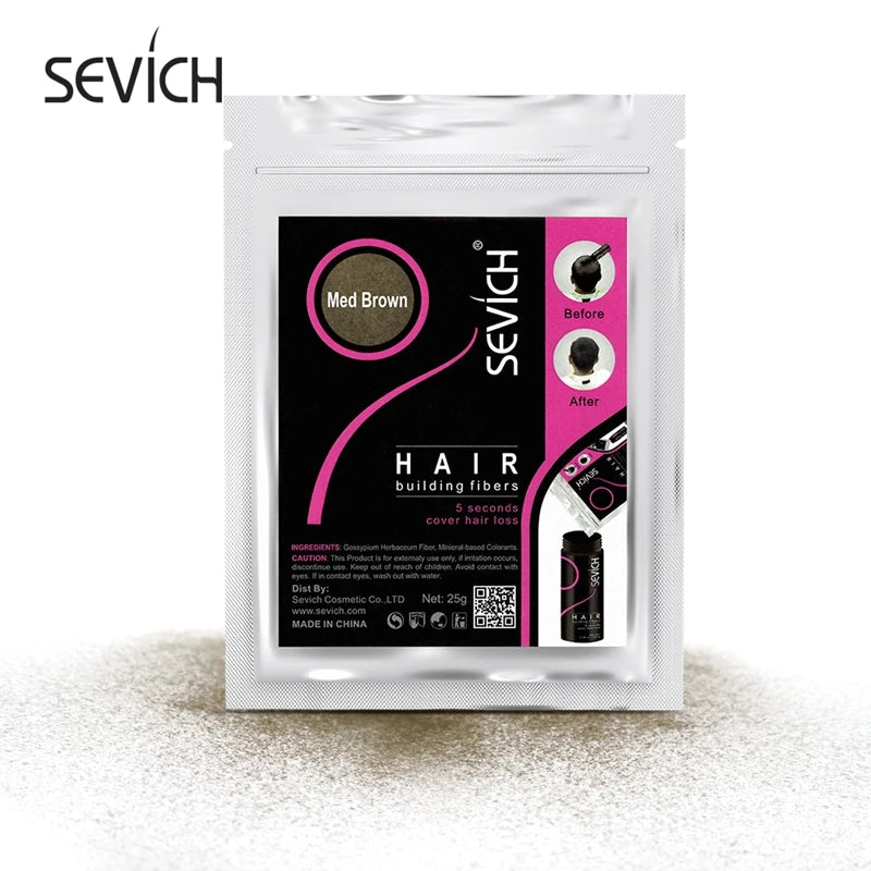 SEVICH 25g Hair Fibers Refill Bag Bald Extension Hair Growth Powder Salon Professional Hair Treatment Unisex Hair Loss Products - AliExpress 66