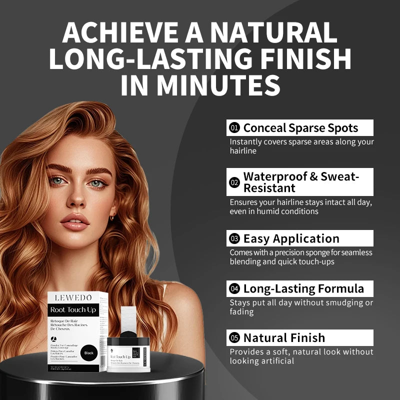 Hairline Shadow Powder Instantly Conceal Hairline And Hair Root Touch Up Waterproof Hairline Powder Filler Hair Root Coverage