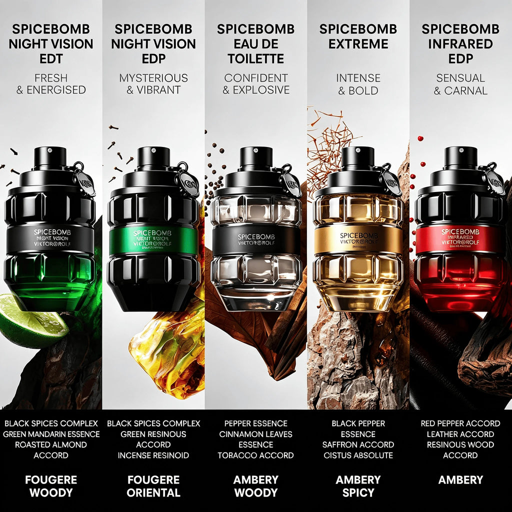 Viktor&Rolf Spice Night Vision Eau De Toilette - Fresh Spicy Cologne Fragrance with Black Spices, Green Mandarin Essence & Roasted Almond - Long Lasting - Iconic Scent for Warm and Cool Weather - AliExpress 66