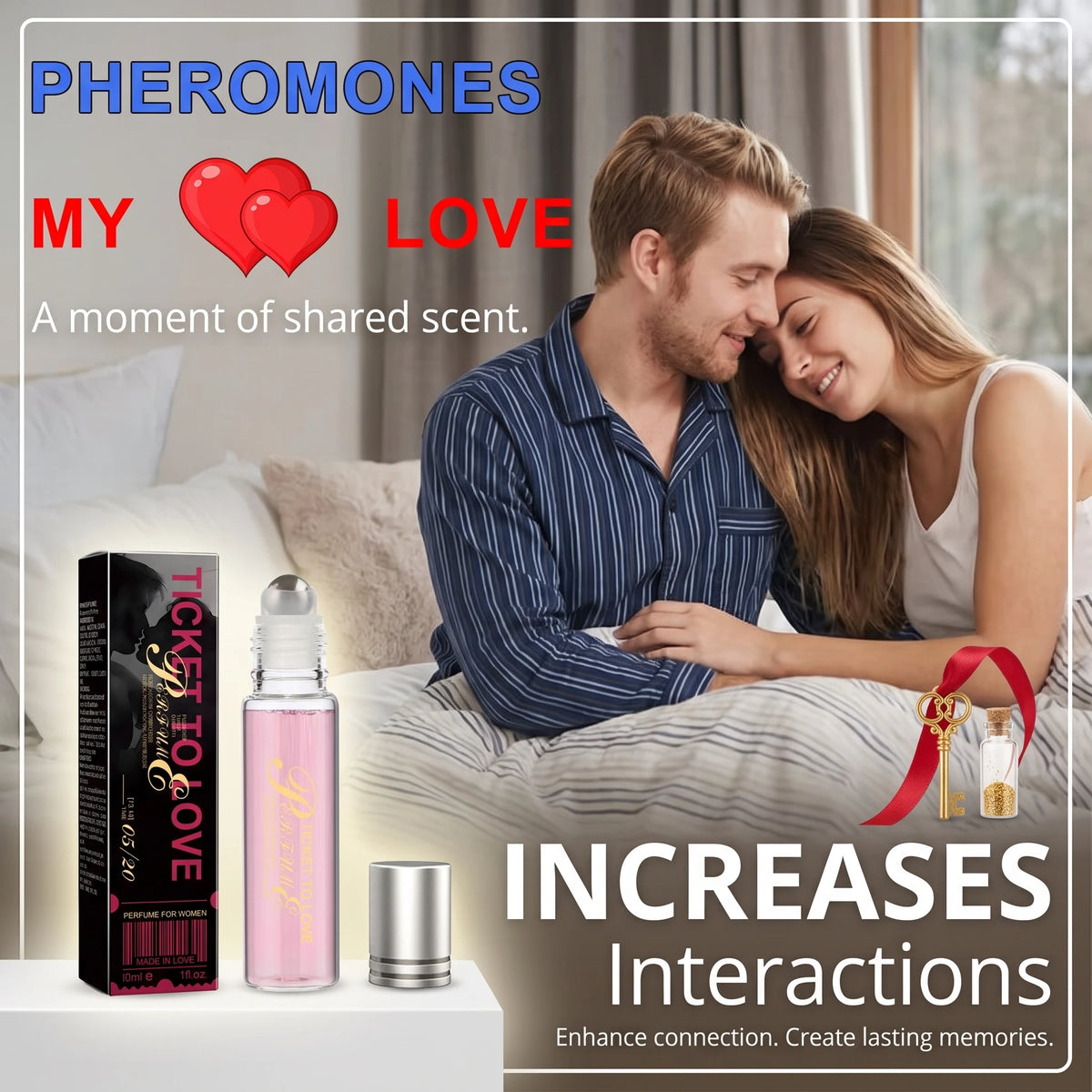 2026 Romantic Date Pheromone Body Spray 24H Long Lasting Fragrance Enhance Personal Charm Body Mist