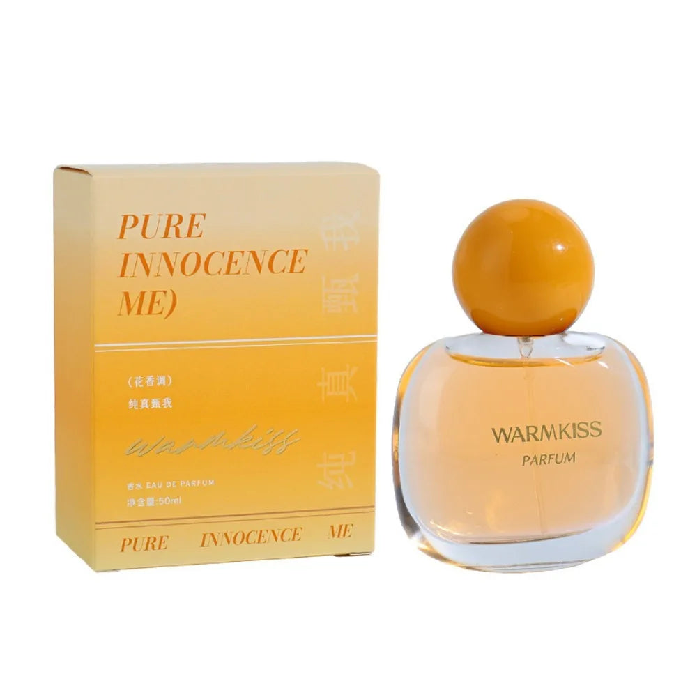 50ML Warmkiss Pure Innocence Me Perfume EDT Orange Blossom Jasmine Gardenia Amber Musk Long Lasting Floral Scent Women Fragrance