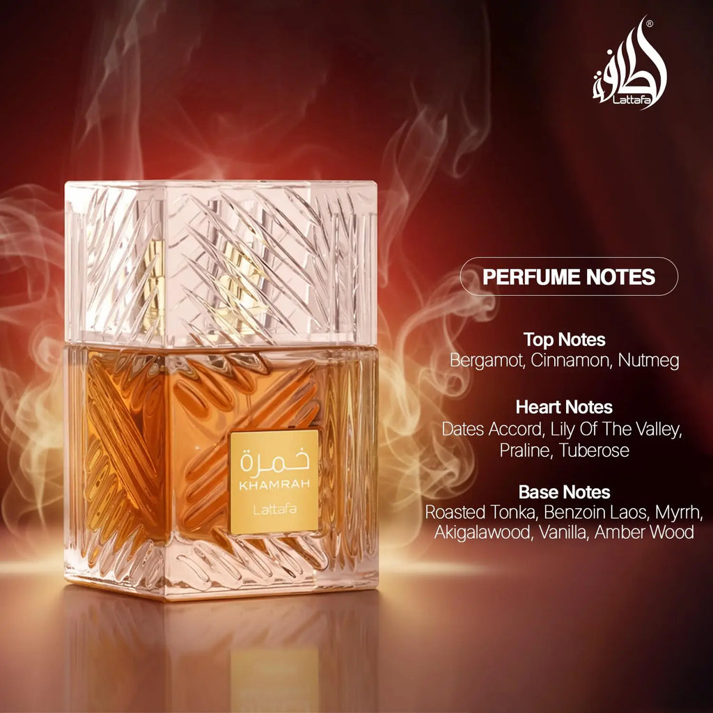 Lattafa Khamrah Eau De Parfum 100ml 3.4oz Unisex Long Lasting Perfume Vanilla Warm Spicy Amber Cinnamon Arabian Fragrance Men Women Perfumes - AliExpress 66