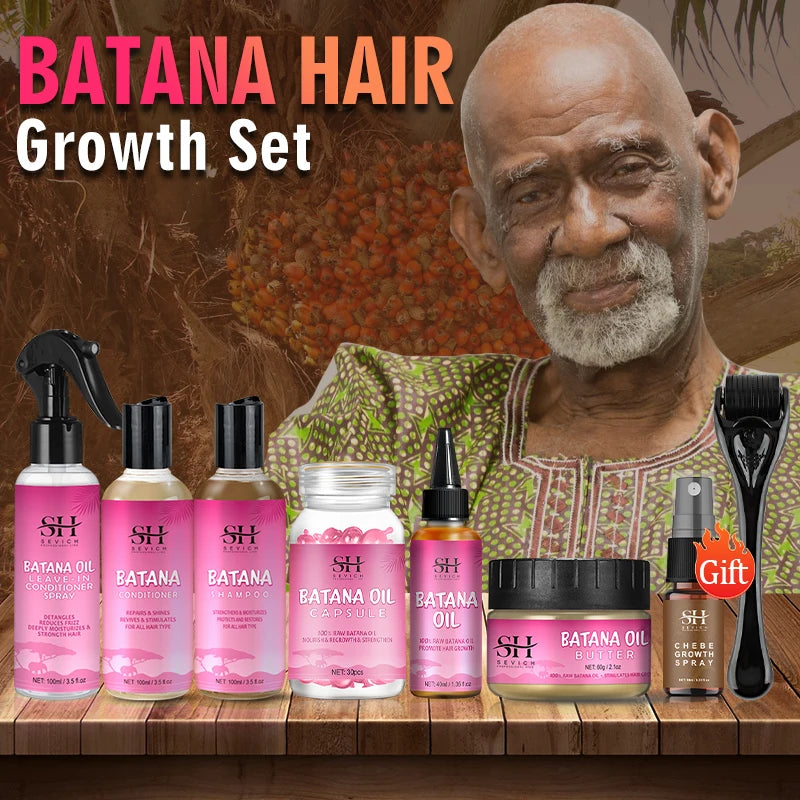 7pc Batana Oil Product Fast Hair Growth Oil For Men Hair Growing Spray Anti Hair Loss Shampoo Butter Hair Mask Hair Care Capsule - AliExpress 66