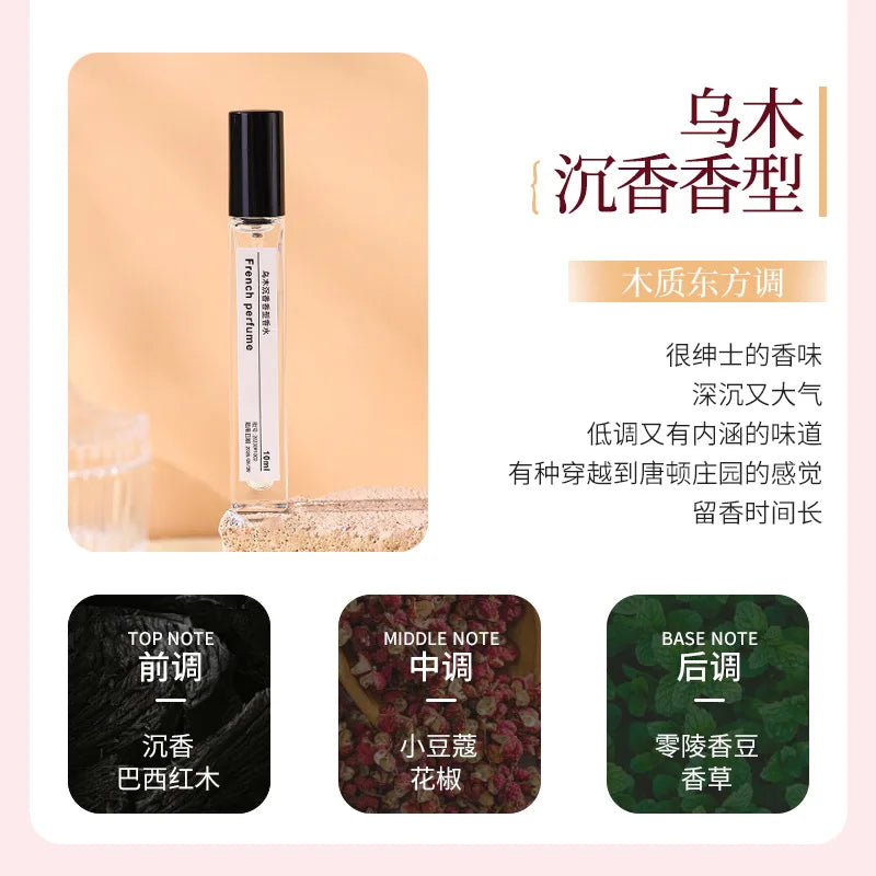10ML Popular Perfume Portable Mini Eau De Toilette Long Lasting Woody Floral Fragrance Pocket Travel Size For Women Daily Use