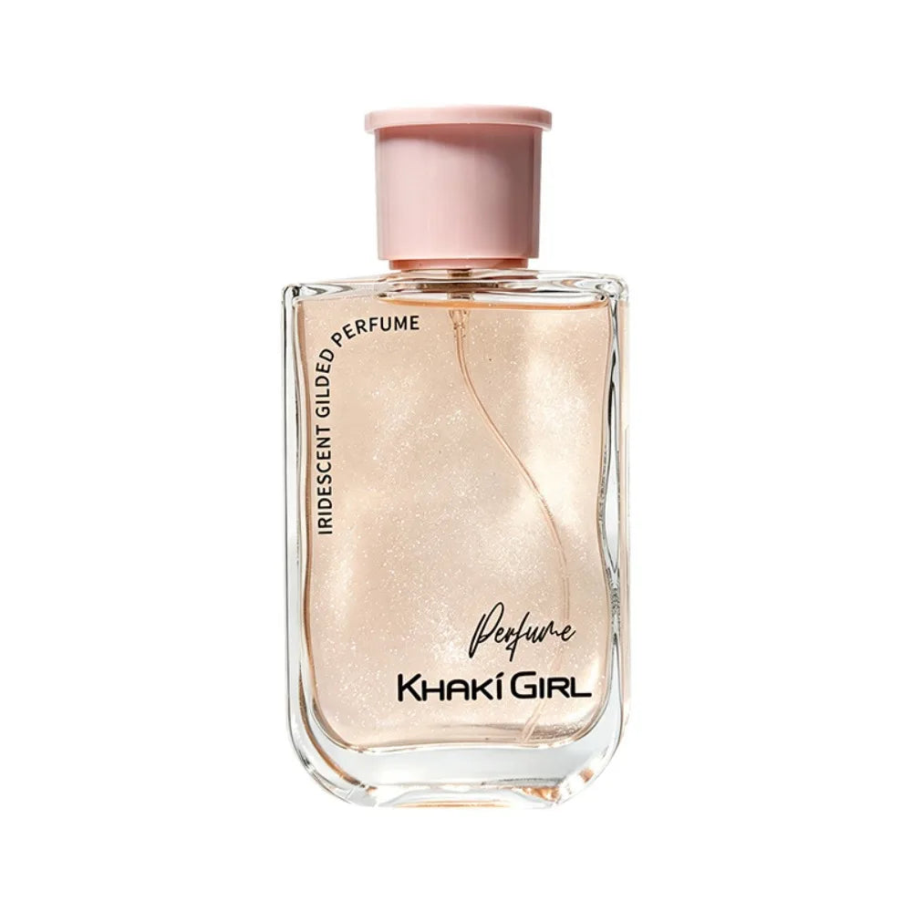 Iridescent Gilded Perfume for Women 50ml EDT Shimmering Golden Liquid Long Lasting Sweet Floral Musk Fragrance Elegant Gift