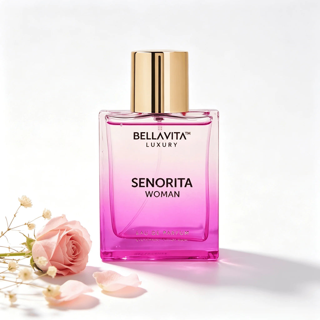 BELLAVITA LUXURY Senorita Woman 100ml Ladies EDP Spray Long Lasting Elegant Floral Cologne Pink Transparent Bottle Gift Package - AliExpress 66