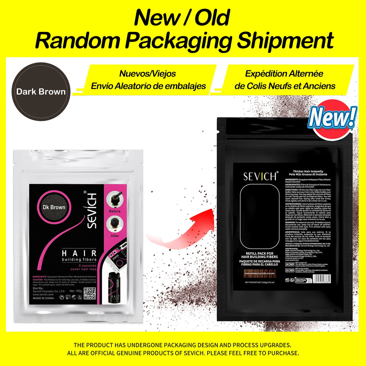 Sevich Hair Building Fibers For Men & Women Dark Brown 25g Fill In Fine Or Thinning Hair Instantly Thicker Fuller Looking Hair - AliExpress 66