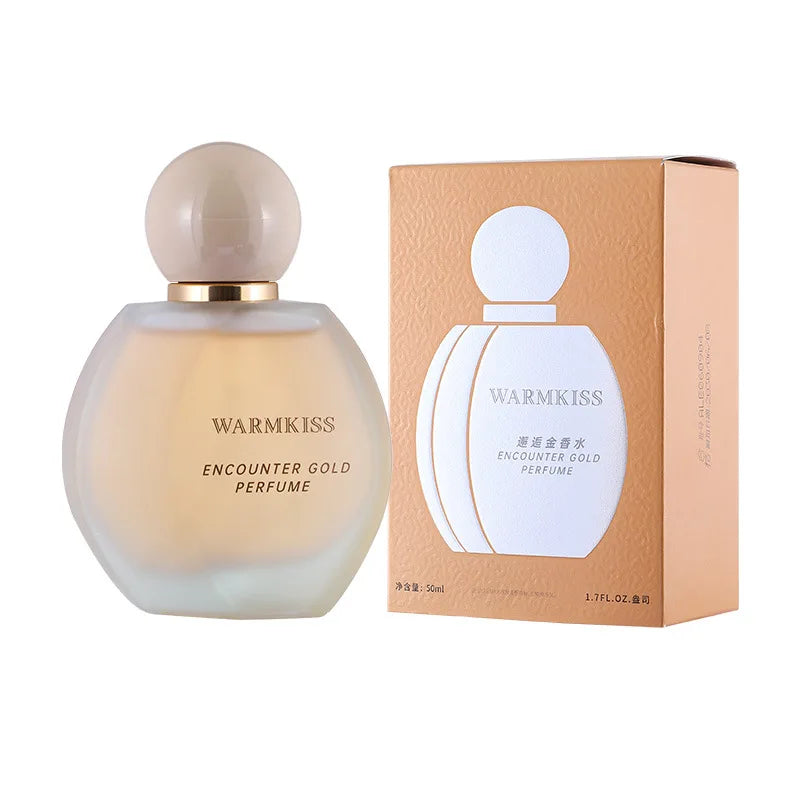50ml Encounter Pink Women Perfume Long Lasting Mild Sweet Floral Light Scent Frosted Round Bottle Girly Daily Dating Fragrance