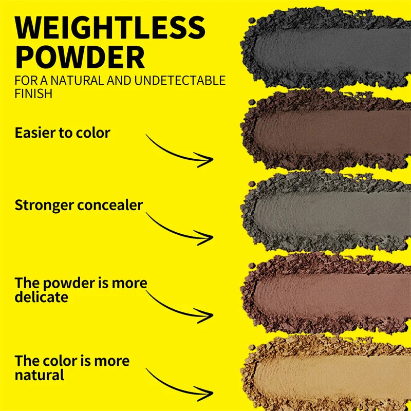 Sevich 5 Colors 12g Hair Shadow Powder for Women and Men Hair Fiber Powder Dark Brown Hair Concealer Coverage Hairline Powder - AliExpress 66