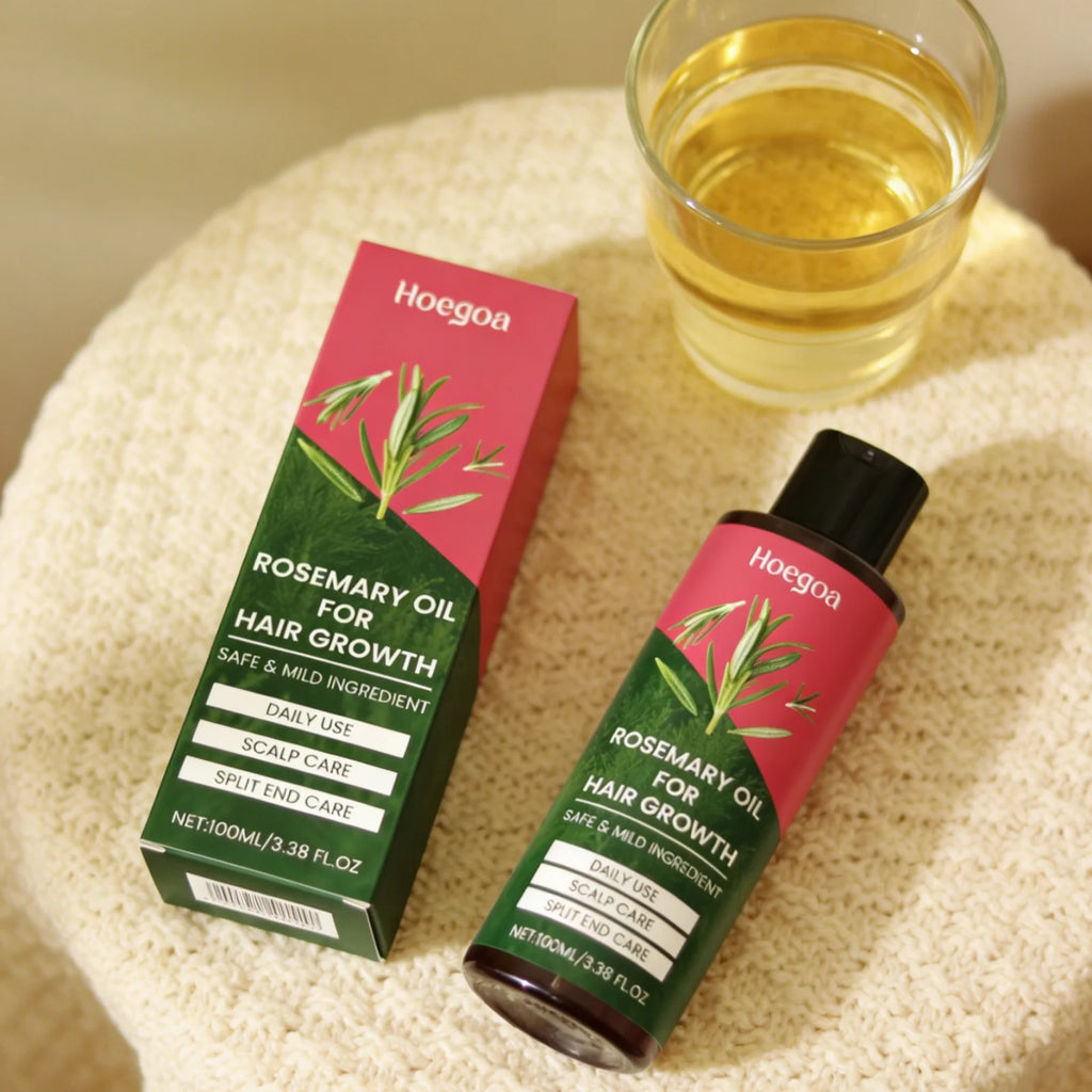 Hoegoa Rosemary Oil Stimulate Hair Growth Strengthen Hair Roots Deep Moisturizing Repair Split Ends Natural Scalp Care Oil 100ml - AliExpress 66
