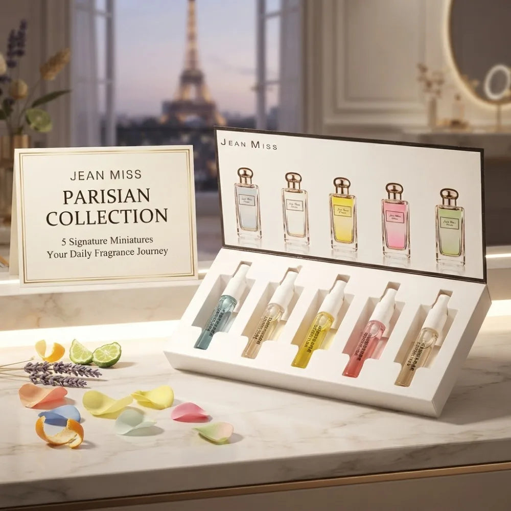JEAN MISS Multi Scent Mini Perfume Sample Set Long Lasting Light Fragrance Portable Travel Pocket Gift Perfume Kit For Ladies