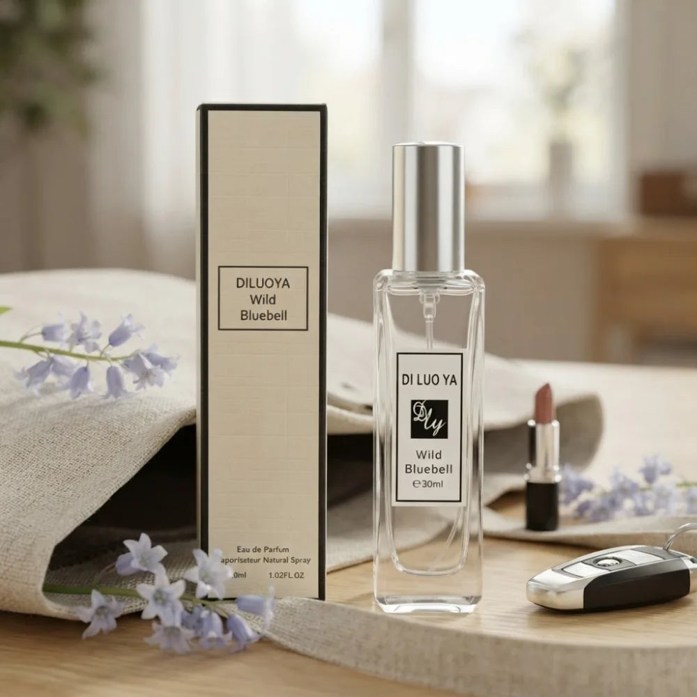 30ml Wild Bluebell Women Perfume Long Lasting Crisp Fresh Light Floral Scent Portable Pocket Daily Travel Dating Fragrance