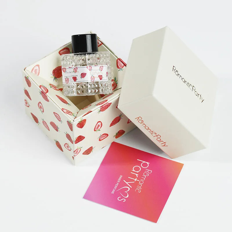 Women Intimate Perfume Gift Box Mini Diamond Bottle Long Lasting Soft Floral Light Scent Sakura Portable Travel Dating Fragrance