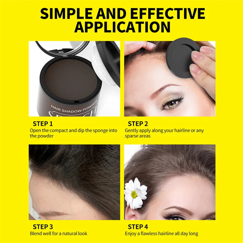 Hairline Repair Filling Powder Hairline Powder Waterproof Root Cover Up Fluffy Thin Shadow Powder Forehead Hair Makeup Concealer