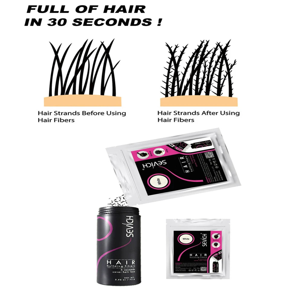 Sevich 10 Colors Hair Fiber 50g Hair Building Fiber Powder Keratin Instant Hair Growth Fiber Refill Hair Loss Hair Care Product - AliExpress 66