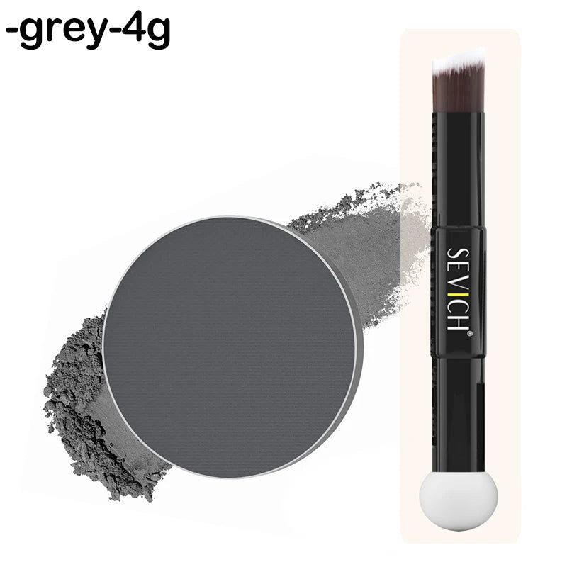 SEVICH Mini-Hairline Powder 4g Waterproof Hairline Shadow Powder Black Root Cover Up Hair Concealer Double Ended Makeup Brush - AliExpress 66