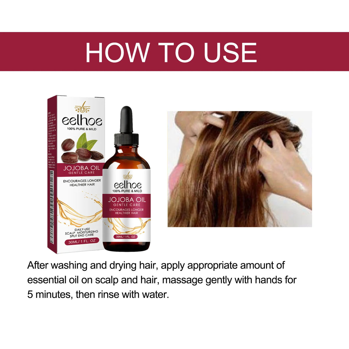 Eelhoe Jojoba Oil Hair Growth Serum Reduce Loss Scalp Treatment More Thicker Keep Regrowth Oil Control Hair Nourish Essencial Oi - AliExpress 66