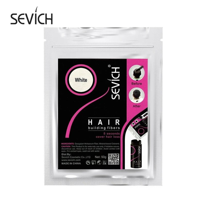 Sevich 10 Colors Hair Fiber 50g Hair Building Fiber Powder Keratin Instant Hair Growth Fiber Refill Hair Loss Hair Care Product - AliExpress 66