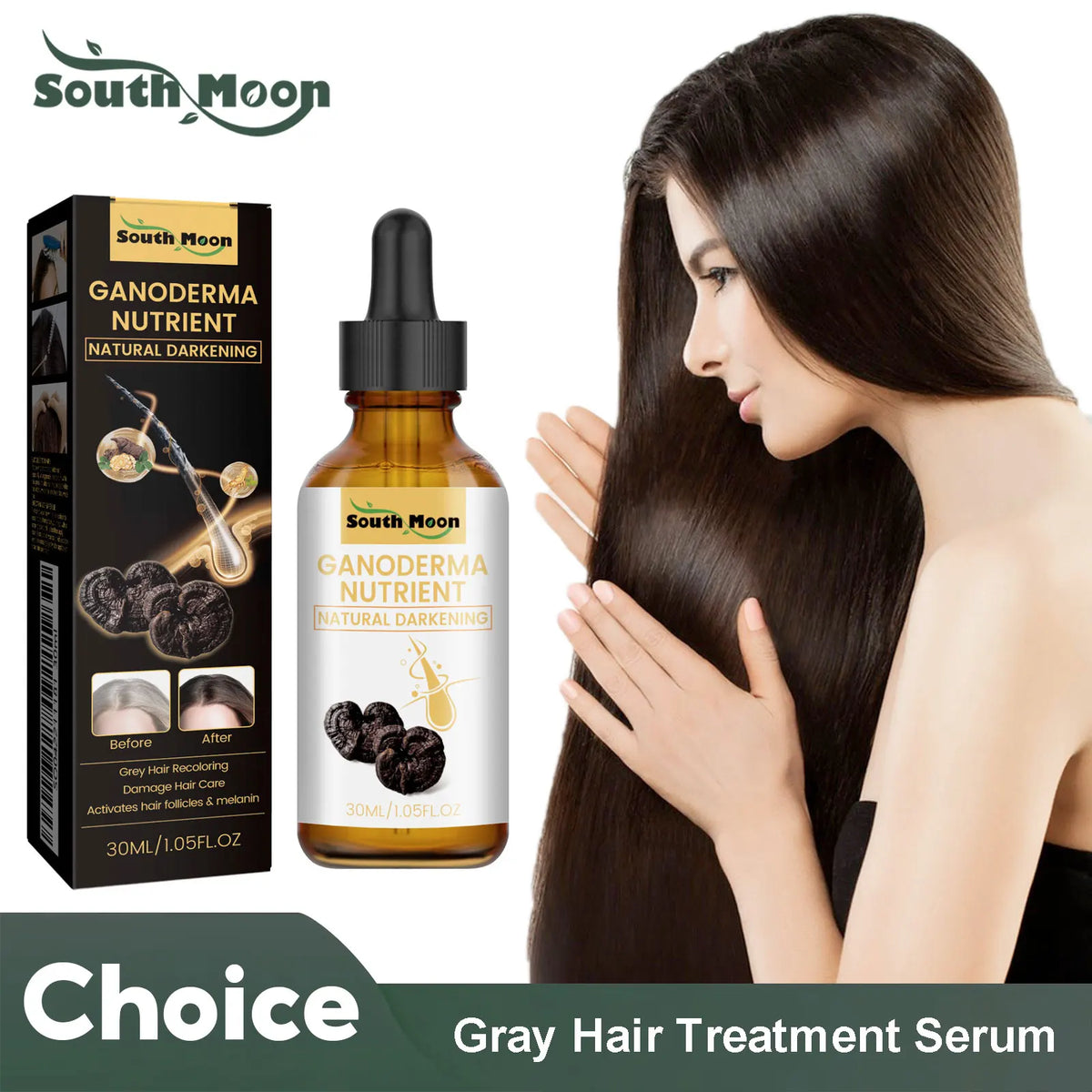 Anti Gray Hair Serum Hair Blackening Natural Color Repair Anti Loss Moisturizing Scalp Care Gray White Hair Treatment Essence - AliExpress 66