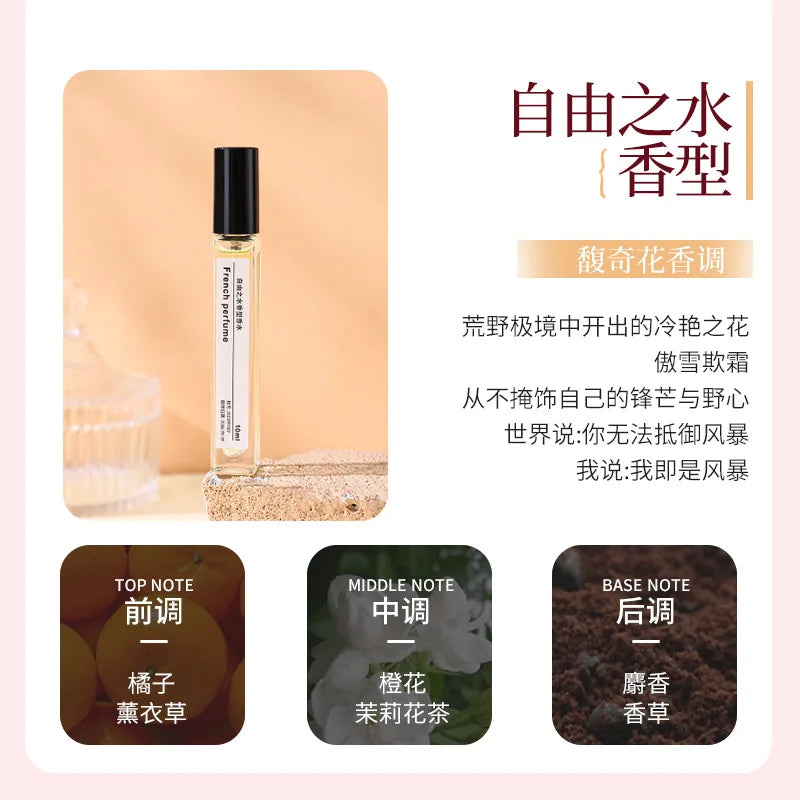 10ML Popular Perfume Portable Mini Eau De Toilette Long Lasting Woody Floral Fragrance Pocket Travel Size For Women Daily Use