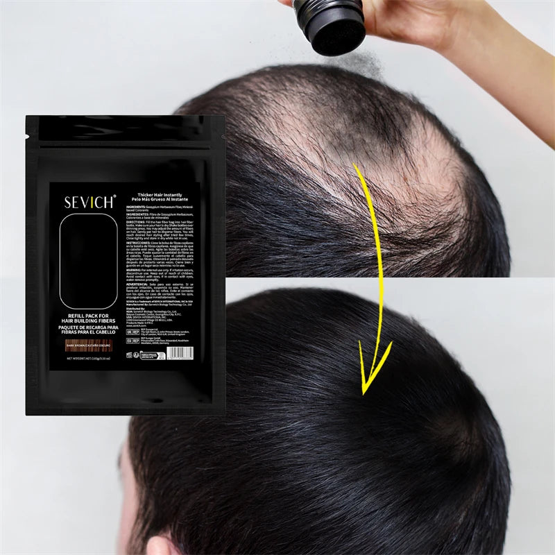 100g Hair Fibers Powder Keratin Hair Building Fiber Instant Hair Loss Conceal Fiber Refill Bag Extension Care Styling Powder - AliExpress 66