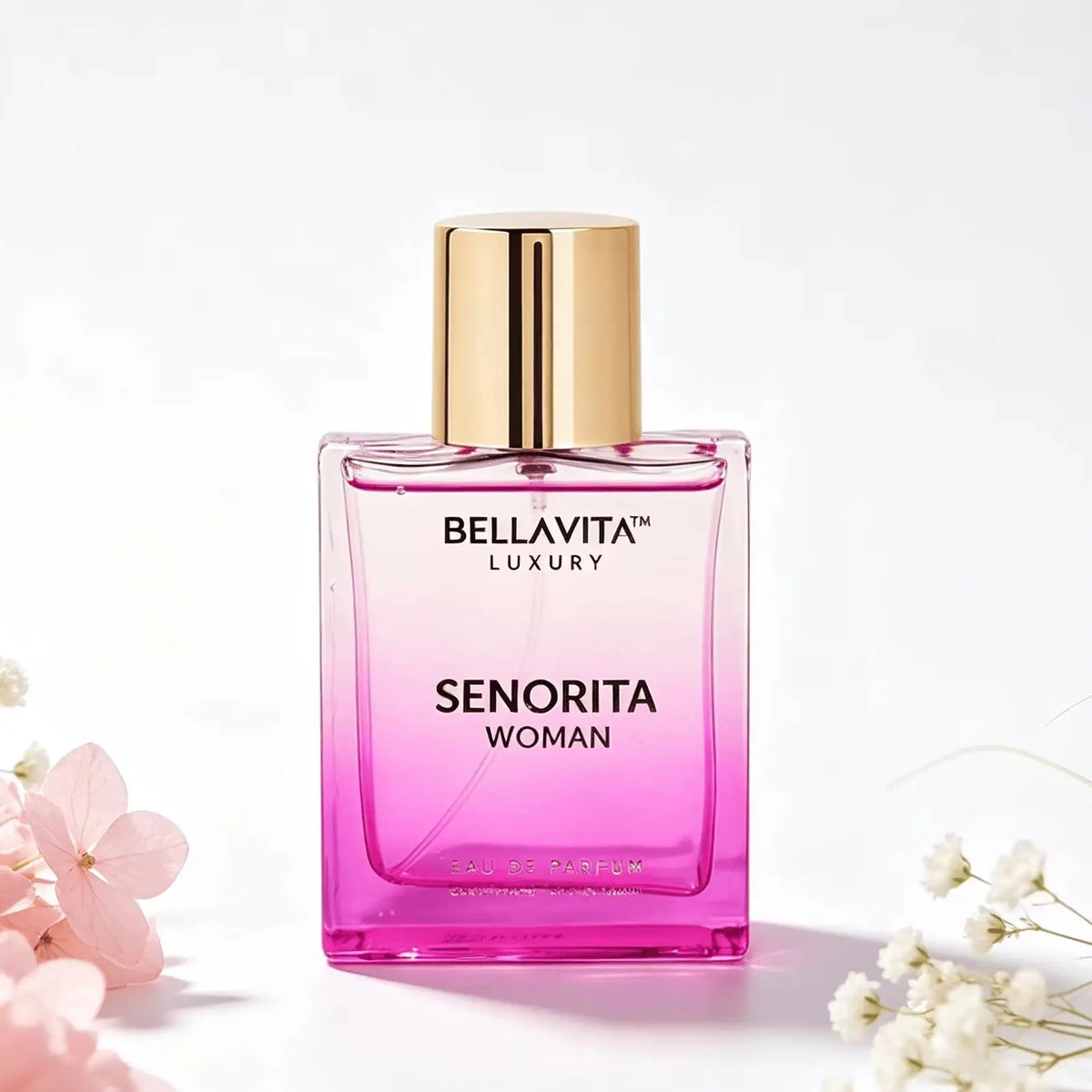 BELLAVITA LUXURY Senorita Woman 100ml Ladies EDP Spray Long Lasting Elegant Floral Cologne Pink Transparent Bottle Gift Package - AliExpress 66
