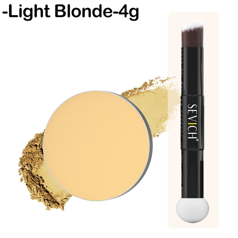 SEVICH Mini-Hairline Powder 4g Waterproof Hairline Shadow Powder Black Root Cover Up Hair Concealer Double Ended Makeup Brush - AliExpress 66