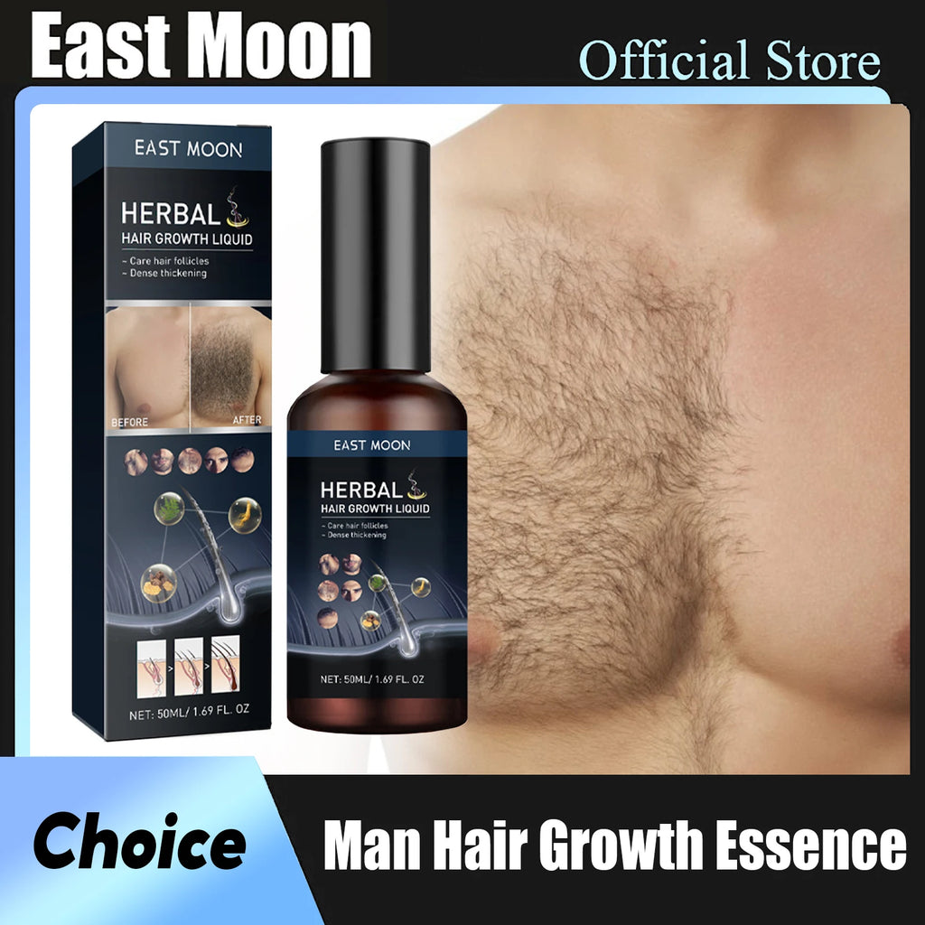 Hair Growth Serum Chest Body Hair Mustache Regrowth Longer Thicker Hair Thinning Treatment Moisture Nourish Beard Growth Spray - AliExpress 66