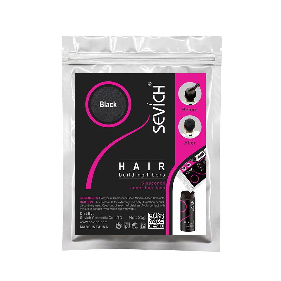 SEVICH 25g Hair Fibers Refill Bag Bald Extension Hair Growth Powder Salon Professional Hair Treatment Unisex Hair Loss Products - AliExpress 66