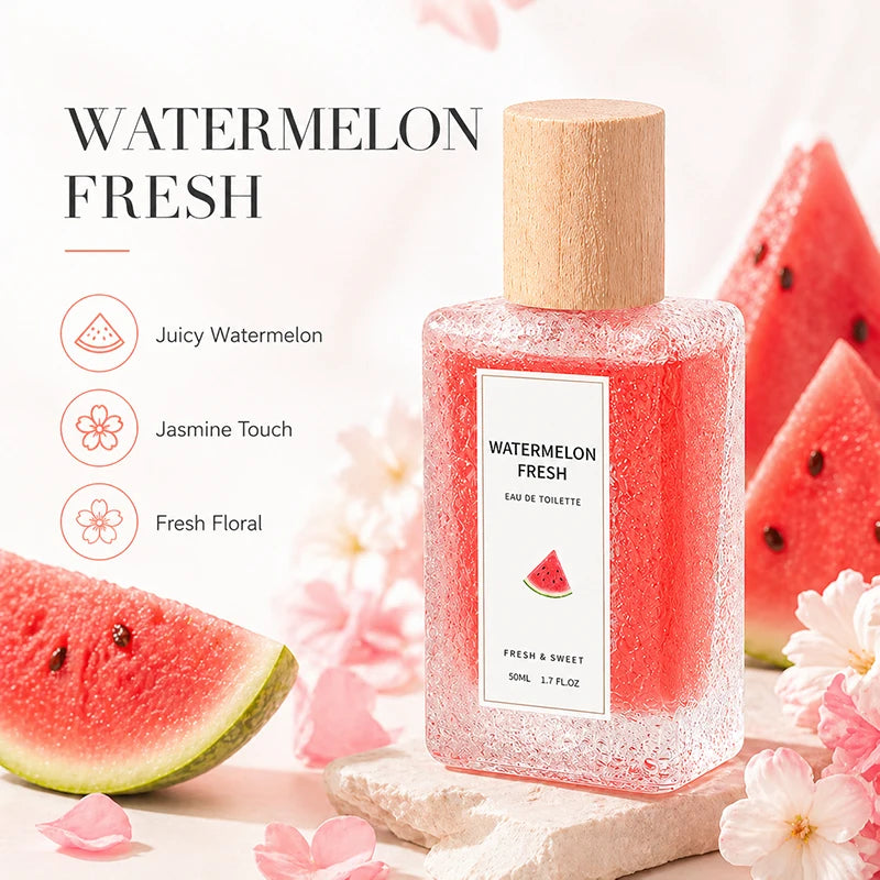 2Pcs Fruity Eau de Toilette for Women, Peach Blossom & Watermelon Fresh Perfume Spray, Sweet Floral Body Fragrance Gift Set - AliExpress 66
