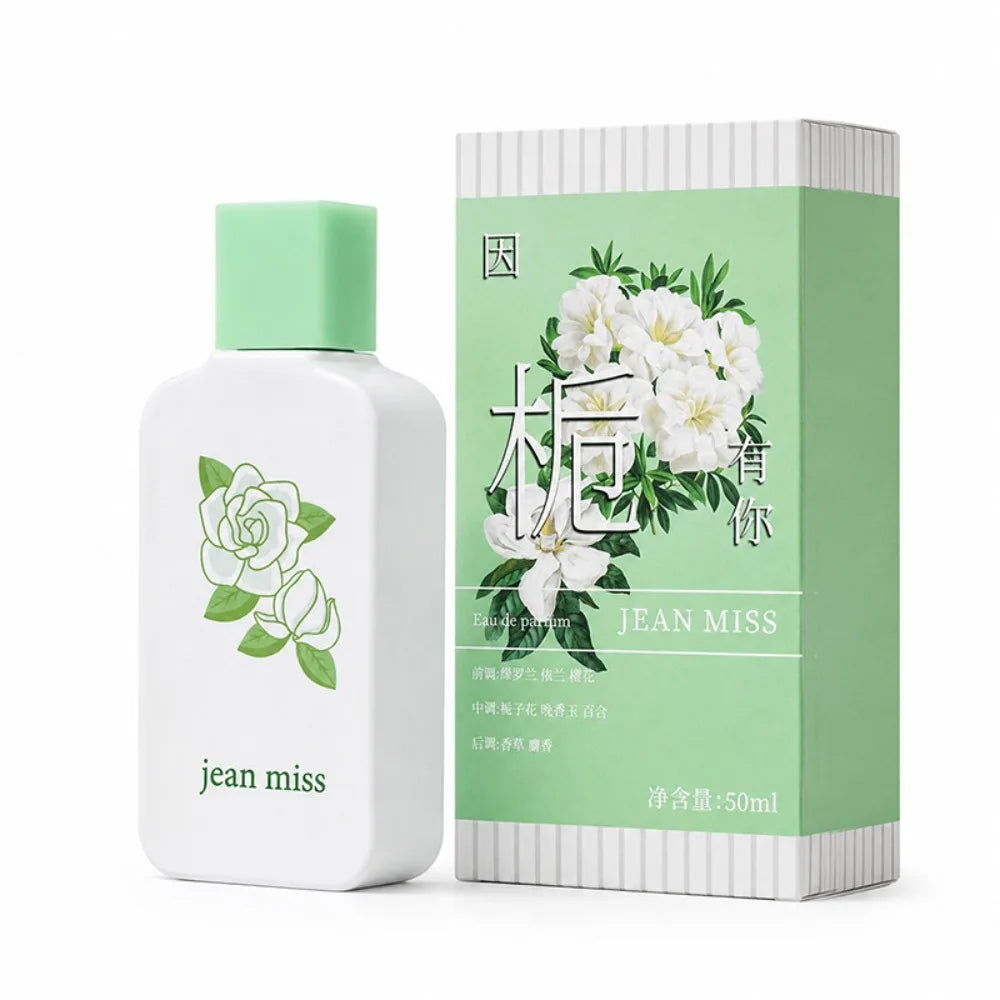 50ML Cartoon Fruit Flower Printing Perfume Natural Fresh Floral Fruity Scent Long Lasting Eau De Toilette For Women Daily Dating