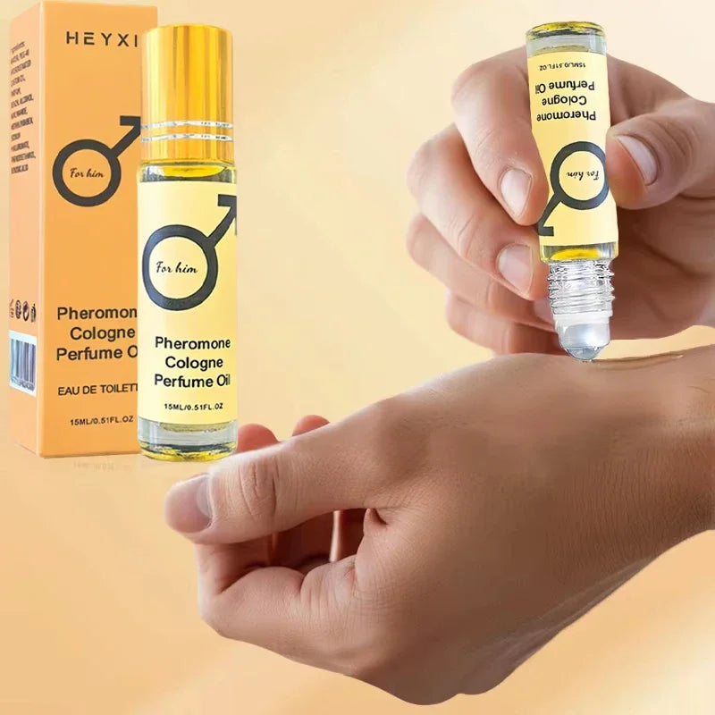 Men's Pheromone Cologne Essential Oil¡ªMen's Cologne with Woody Fragrance, Long-Lasting Scent, Roll-On Design, Lightweight*¡ª