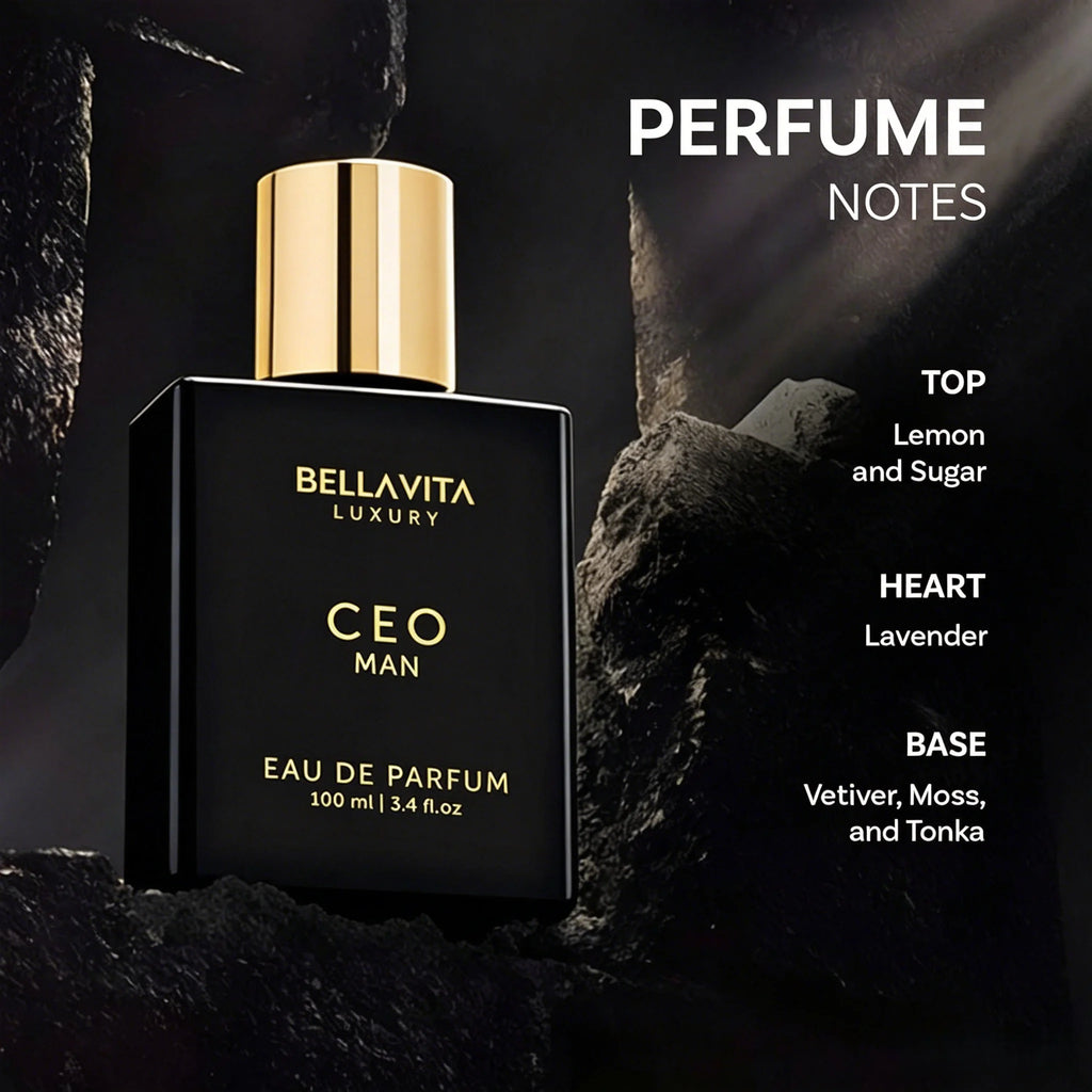 Bellavita Luxury CEO MAN Eau de Parfum | 100 ml (3.4 fl.oz.) | Perfume for Men | Mandarin, Lemon, Lavender, and Vetiver Notes | Long Lasting Men's Fragrance | Gift for Father's Day - AliExpress 66