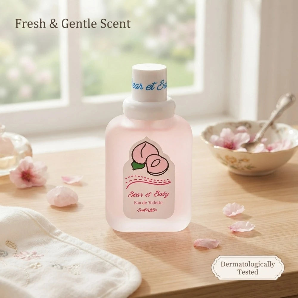 50ML Baby Bear Series Women's Perfume Long Lasting Fragrance Peach Pomegranate Orange Milk Ice Cream Fresh Not Cloying Sweetness