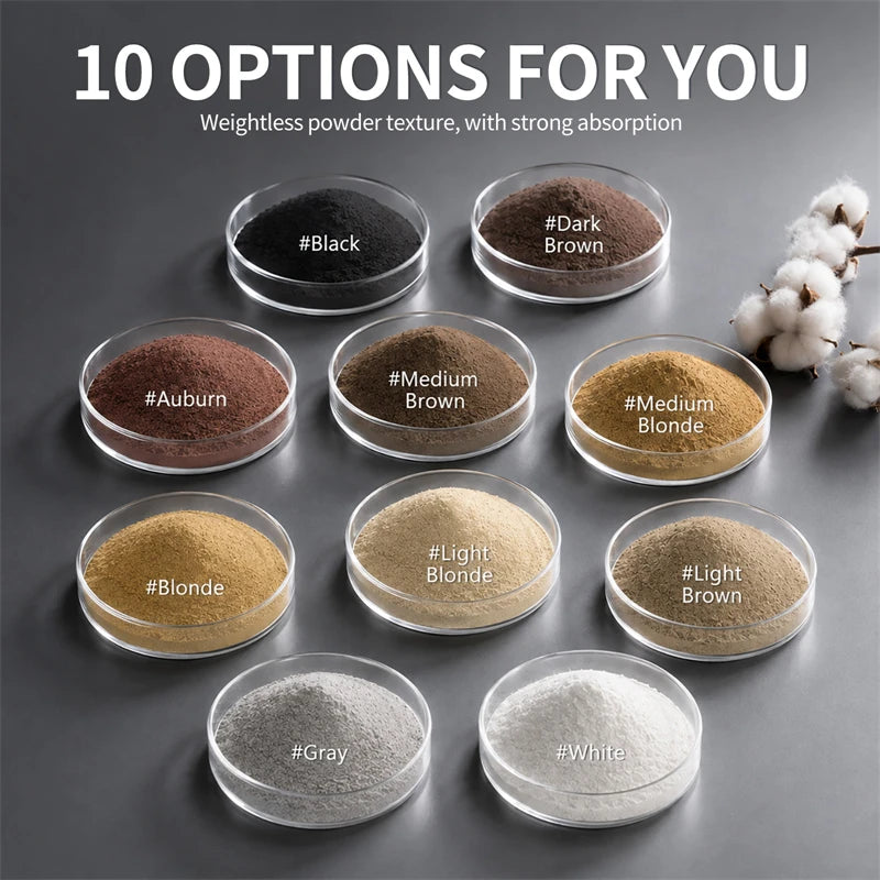 100g Hair Building Fibers Powder 10 Color Keratin Hair Fiber Refill Thickening Spray Instant Regrowth Powder Hair Loss Products