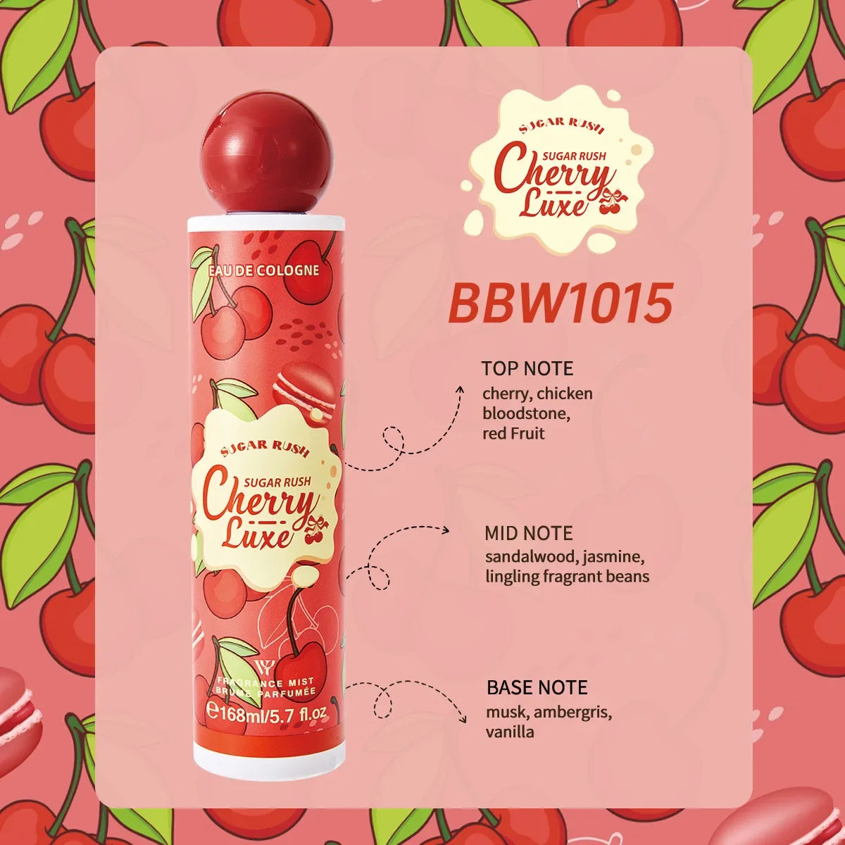 Sugar Gourmand Perfume Body Spray Fresh Sweet Chocolate Cream Candy Cherry Scent Long-lasting Fragrance Body Spray - AliExpress 66