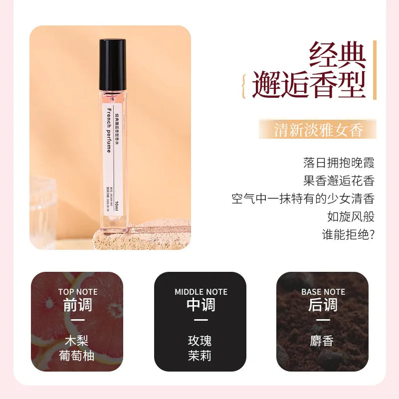 10ML Popular Perfume Portable Mini Eau De Toilette Long Lasting Woody Floral Fragrance Pocket Travel Size For Women Daily Use
