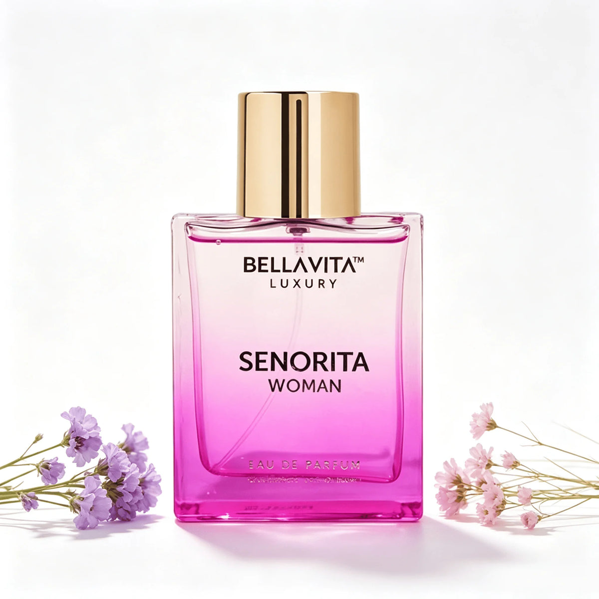 BELLAVITA LUXURY Senorita Woman 100ml Ladies EDP Spray Long Lasting Elegant Floral Cologne Pink Transparent Bottle Gift Package - AliExpress 66