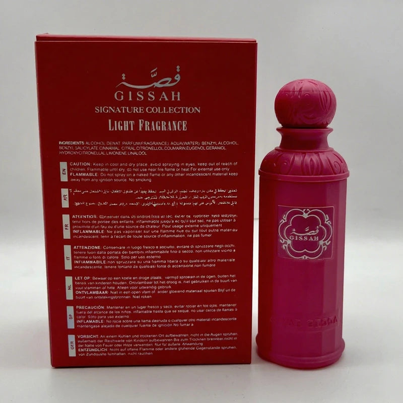 Arab Perfumes Woman Man High Quality Long Lasting GISSAH Perfume For Men Pheromone Arabic Body Spray Unisex Parfum Gift Box