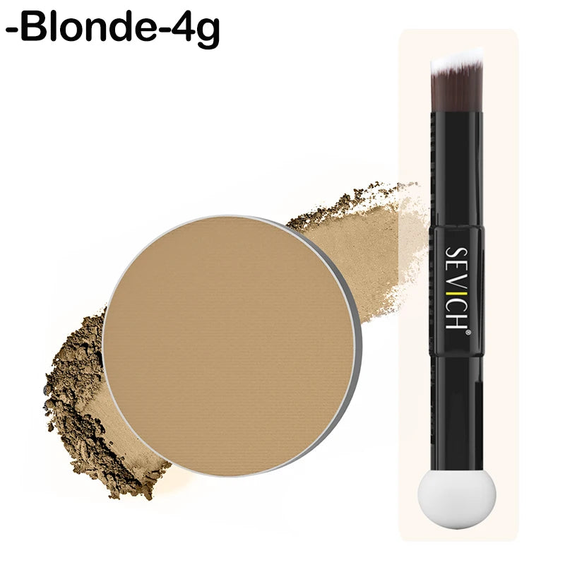 SEVICH Mini-Hairline Powder 4g Waterproof Hairline Shadow Powder Black Root Cover Up Hair Concealer Double Ended Makeup Brush - AliExpress 66