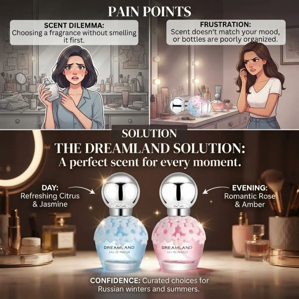 30ml DREAMLAND Women EDP Perfume Cute 3D Flower Bottle Blue Pink Dual Color Long Lasting Sweet Floral Dating Birthday Gift - AliExpress 66