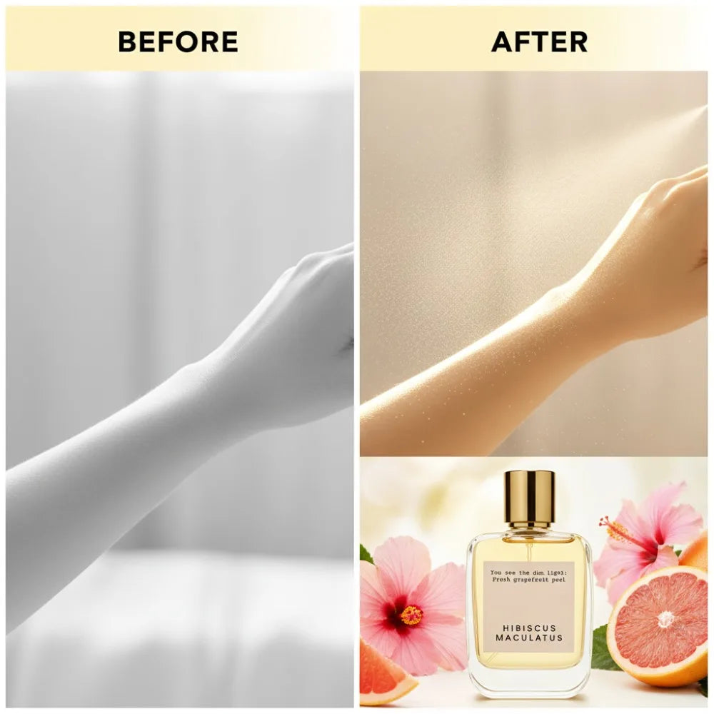 50ML A Glimmer of Light Perfume Eau De Toilette Clean Refreshing Long Lasting Citrus Fruity Amber Fragrance For Women Daily Use