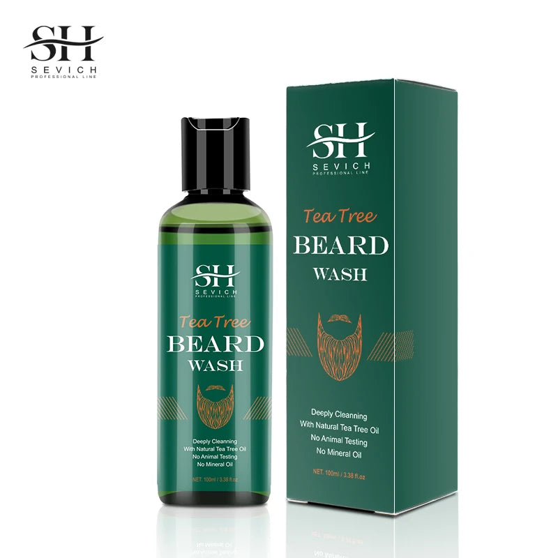 Men's Beard Growth Kit 4pcs Tea Tree Oil